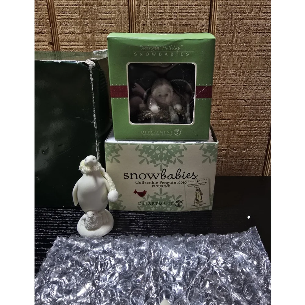 Dept 56 Snowbabies Figurine Lot Join The Parade Penguin 2010 Swingin Holiday